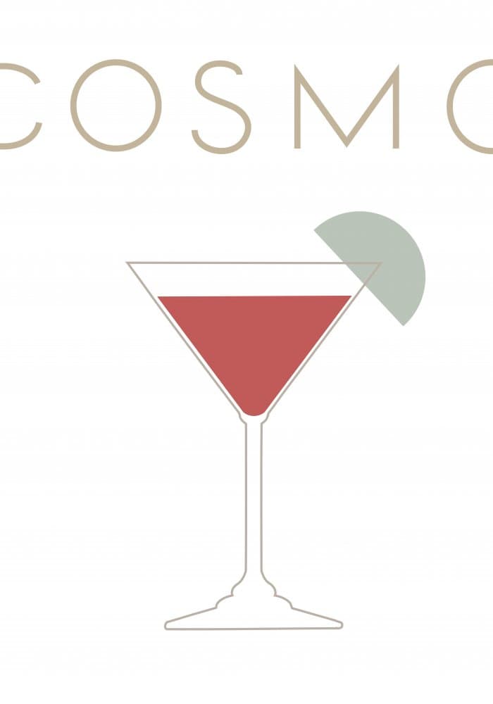 Classic Cosmopolitan Cocktail by Pictufy Studio II — canvas wall art