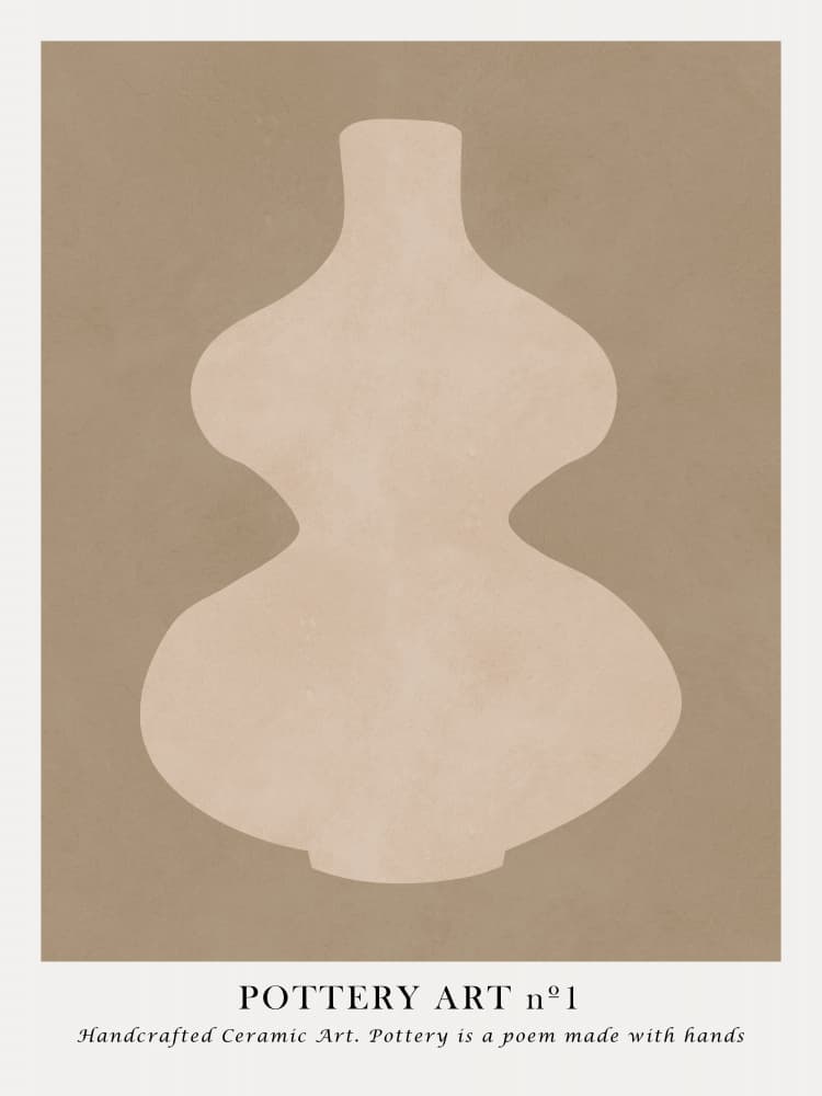 Modern Organic Vase by Vitor Costa — canvas wall art