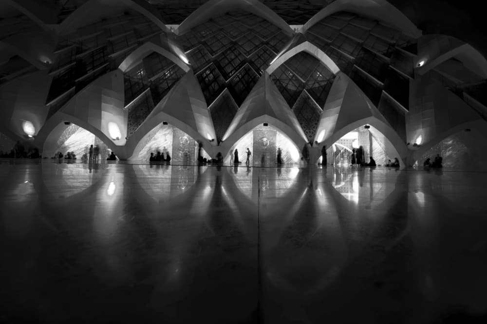 Serene Architectural Reflections by Antonyus Bunjamin (Abe) — canvas wall art