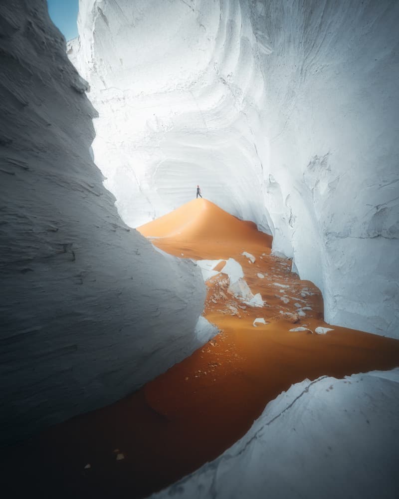 White Canyon Sands by David George — canvas wall art