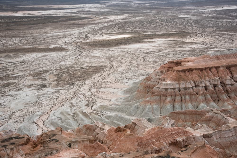 Layered Desert Badlands by Photolovers — canvas wall art