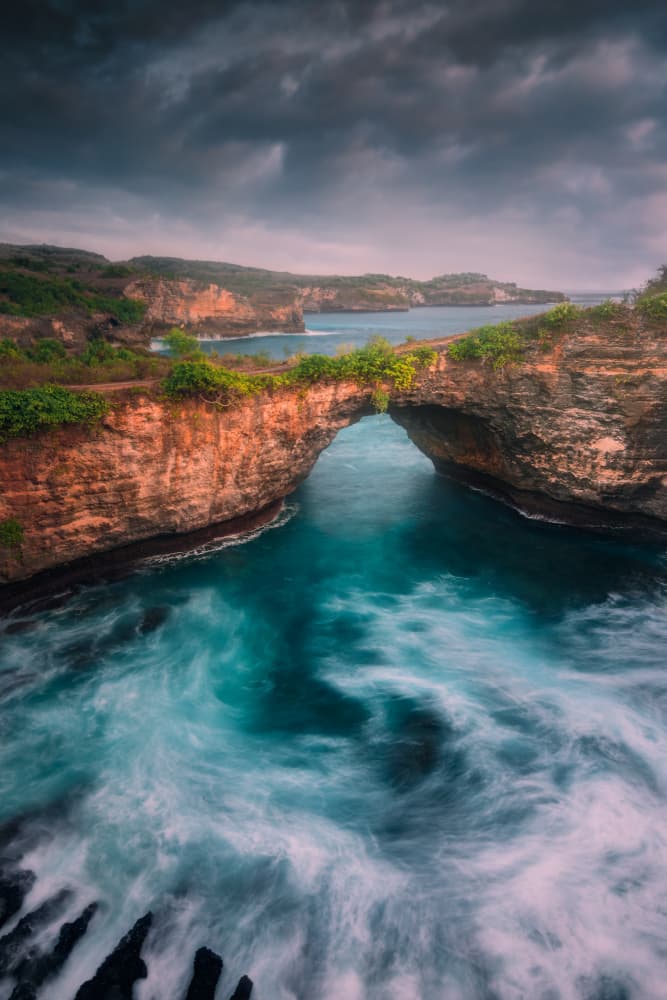 Dramatic Ocean Archway by Mainak Dan — canvas wall art