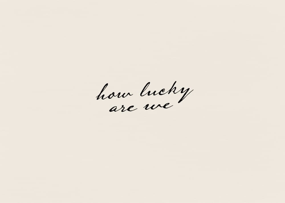 Inspirational Lucky Quote by Tara Royle — canvas wall art