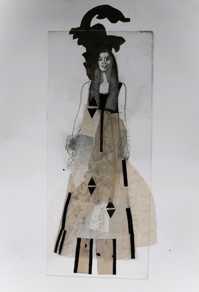 Abstract Fashion Figure by Doris Schmitz — canvas wall art