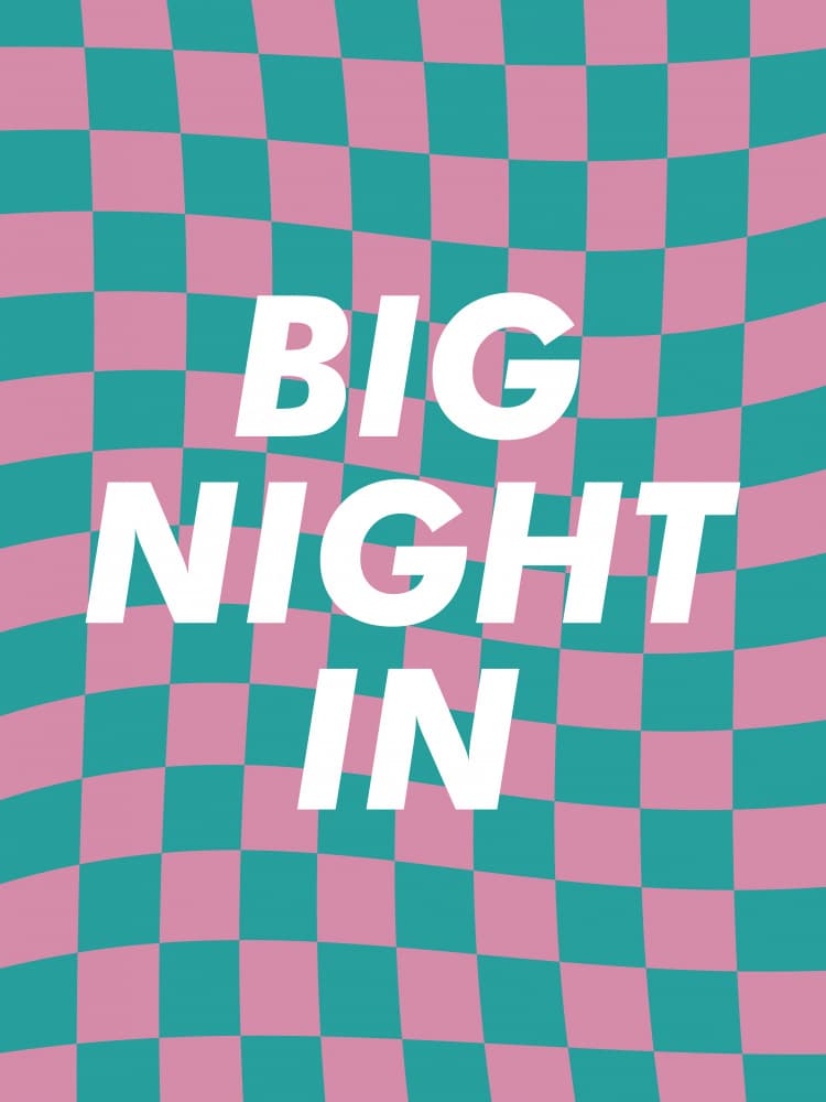 Groovy Big Night In by Frankie Kerr-Dineen — canvas wall art