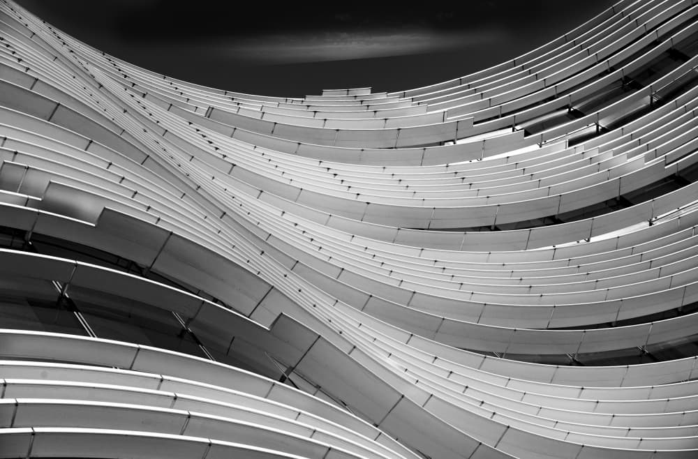 Wavy Architectural Curves by Georges Friant — canvas wall art
