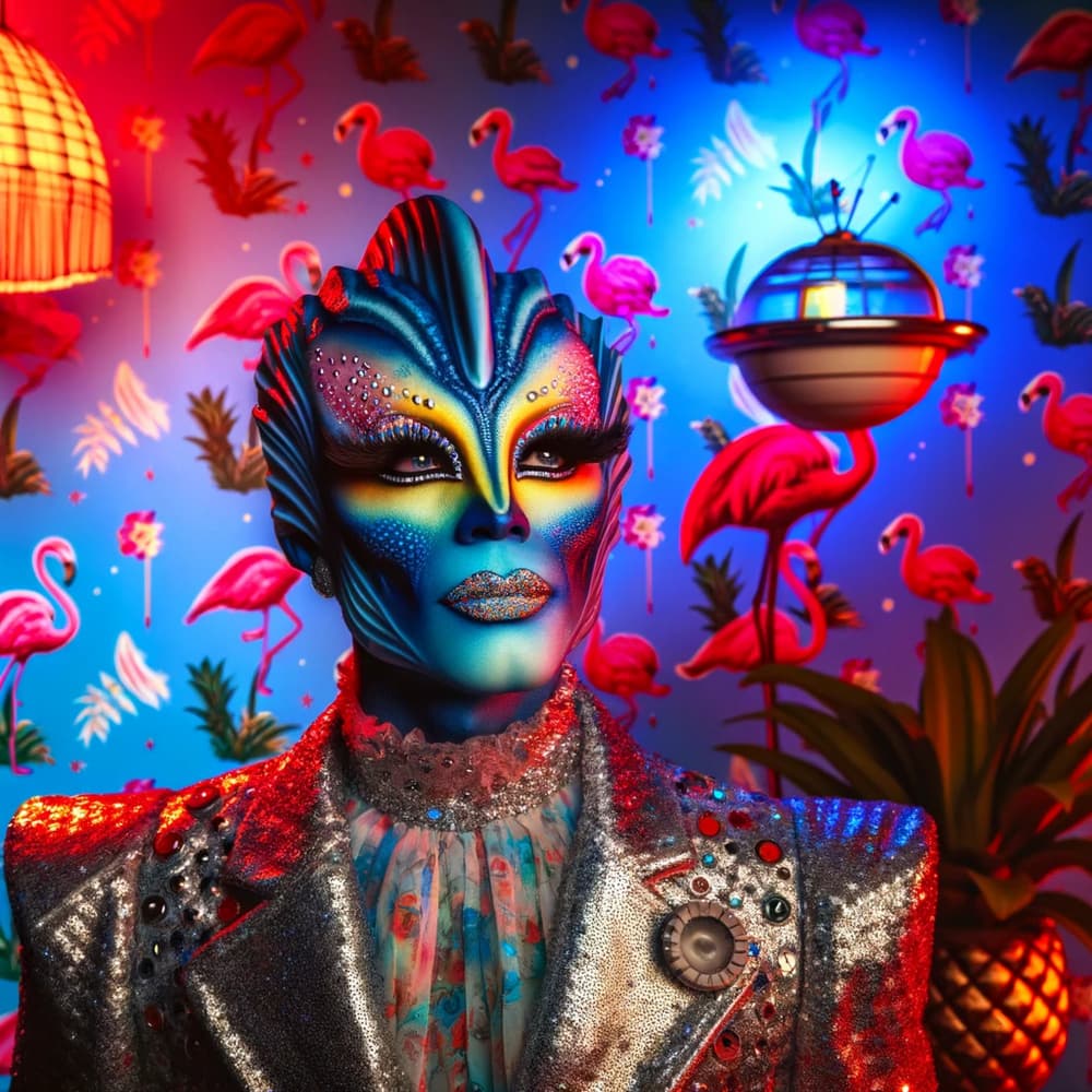 Vibrant Tropical Drag by David Galan — canvas wall art