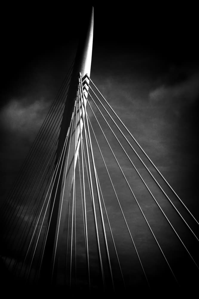 Dramatic Bridge Lines by Theo Luycx — canvas wall art
