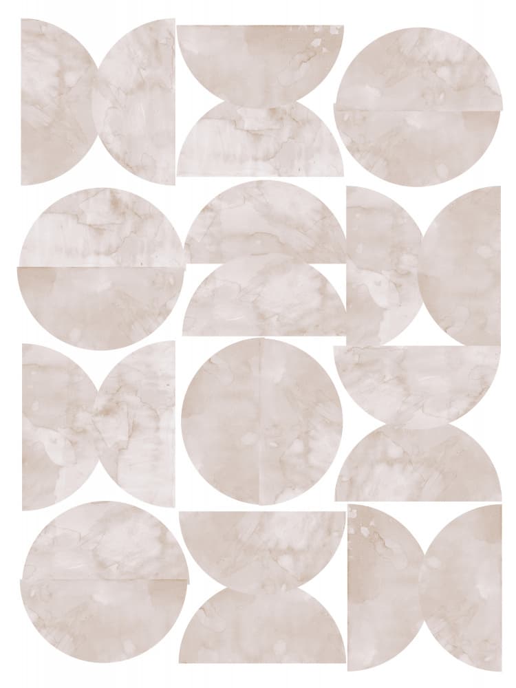 Soft Neutral Geometry by Vitor Costa — canvas wall art