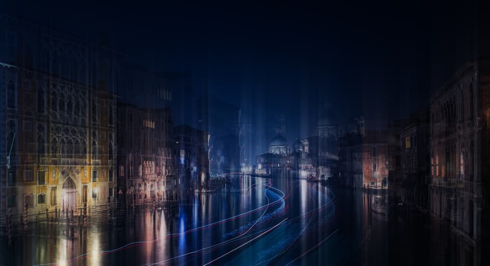 Dreamy Venice Canal by Michele Vignola — canvas wall art