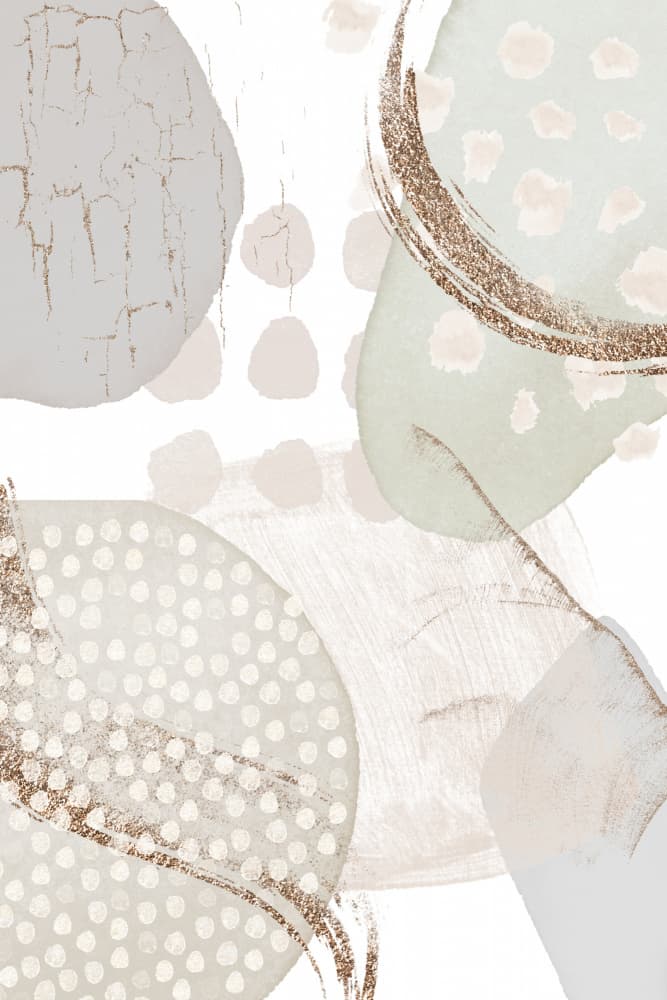 Earthy Abstract Shapes by Sally Ann Moss — canvas wall art