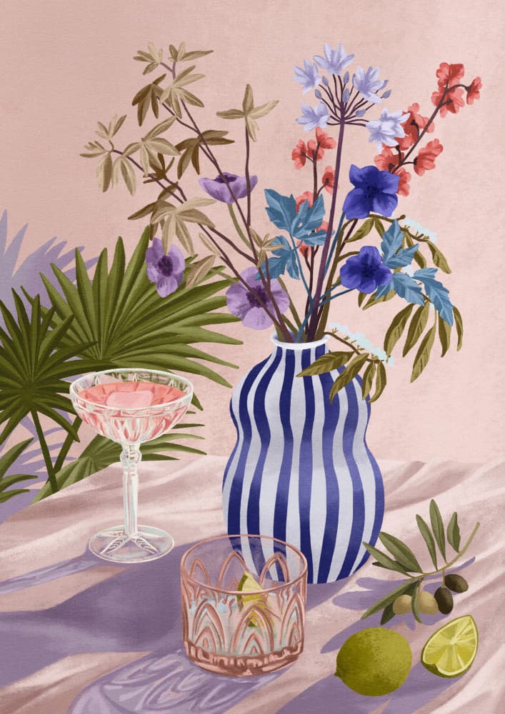 Lilac Summer by Goed Blauw — canvas wall art