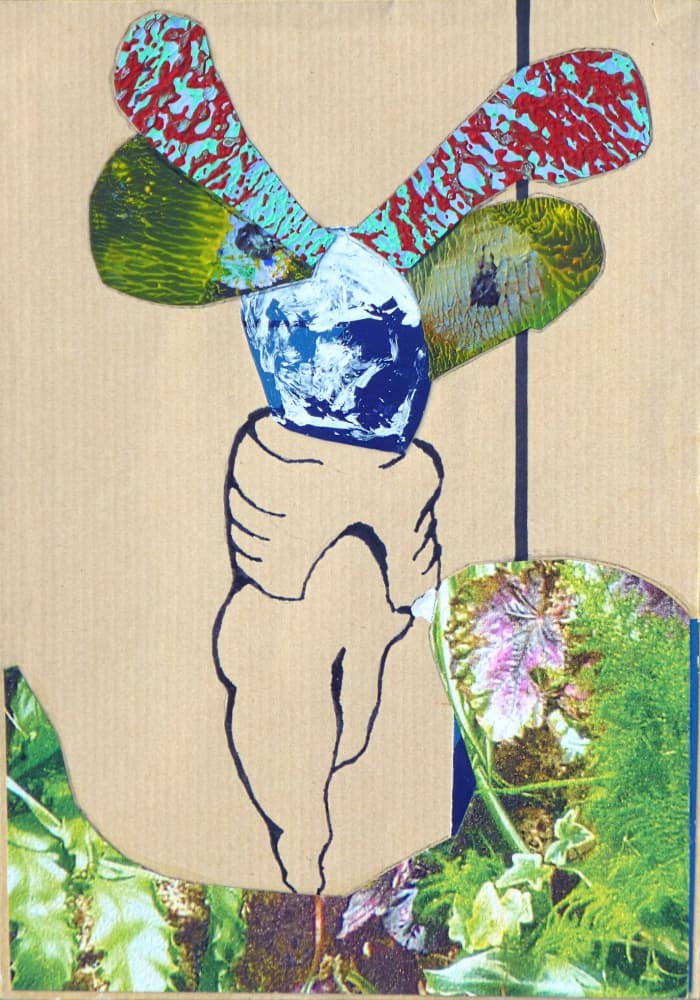Organic Collage Creature by Pascal Marlin — canvas wall art