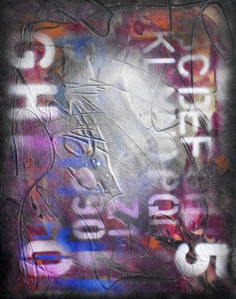 Urban Stencil Abstraction by Ricardo Maya — canvas wall art