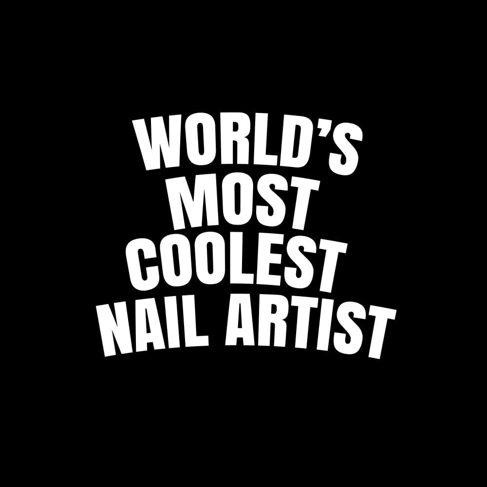 World's Coolest Nail Artist by Happie Eagle — canvas wall art