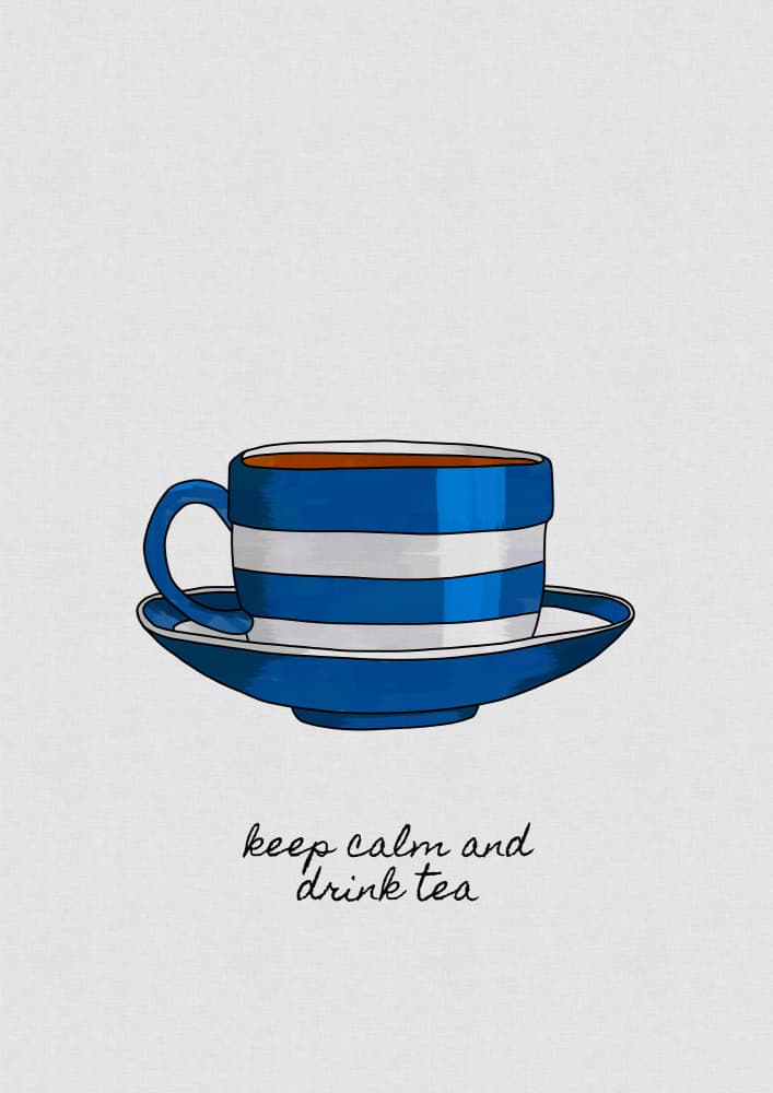 Keep Calm Tea Time by Orara Studio — canvas wall art