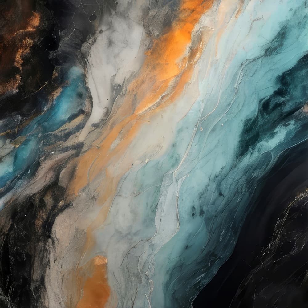 Oceanic Marble Flow by Alpenglow Workshop — canvas wall art