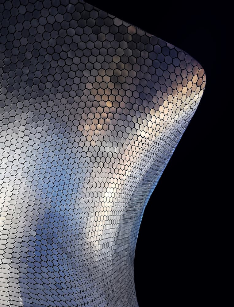 Reflective Hexagonal Facade by Ivan Huang — canvas wall art