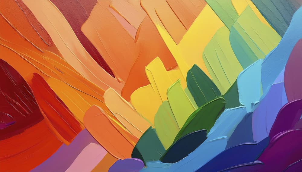 Vibrant Abstract Paint Strokes by engin akyurt — canvas wall art