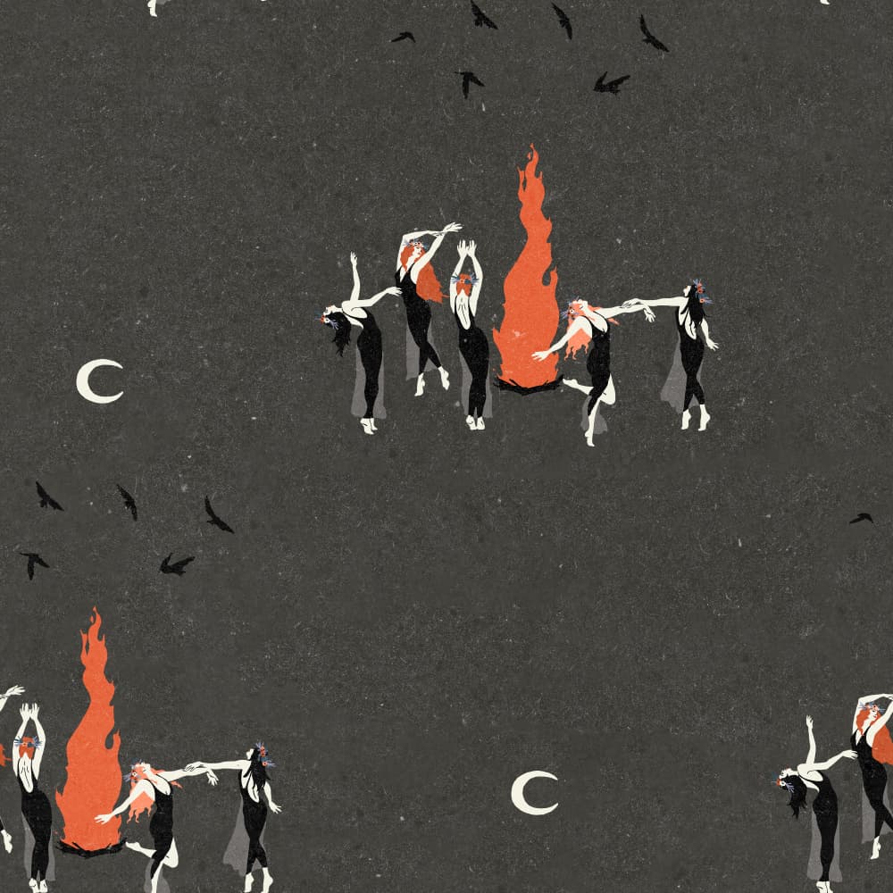 Coven pattern 3 by NKTN — canvas wall art