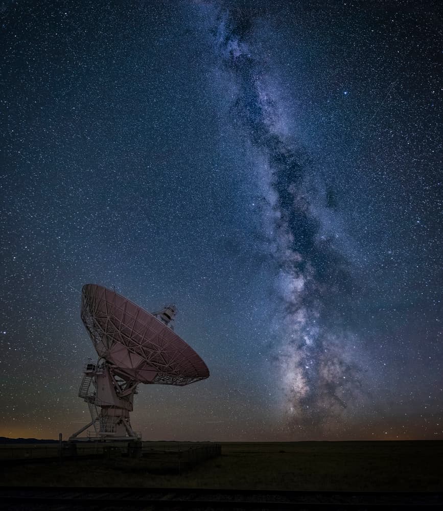 Milky Way Telescope View by Michael Zheng — canvas wall art
