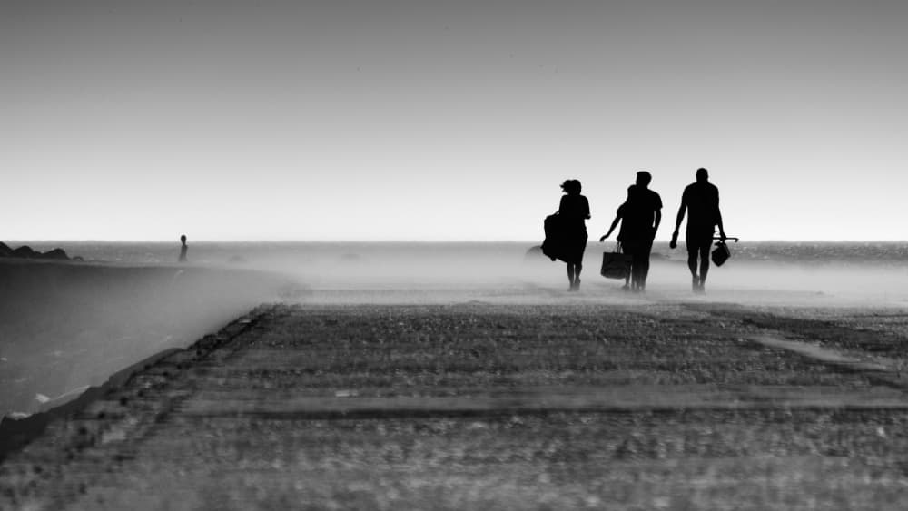 Misty Pier Walk by João Custódio — canvas wall art