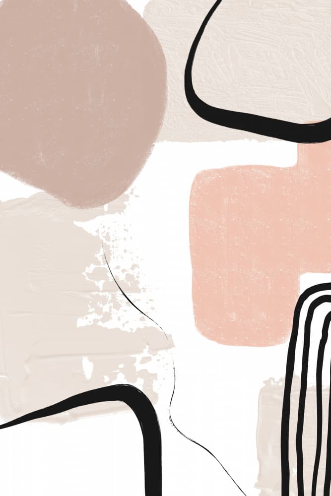 Abstract Organic Shapes by Sally Ann Moss — canvas wall art