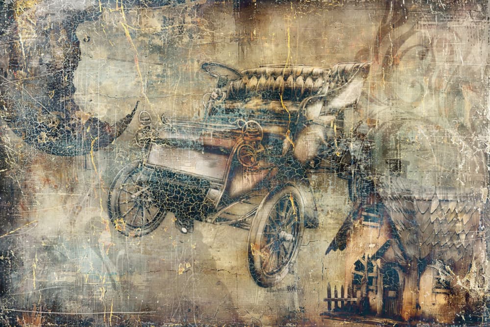 Dreamy Vintage Drive by Rafal Kulik — canvas wall art