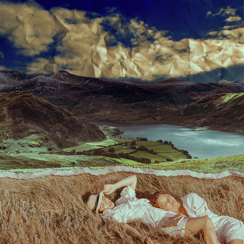 Couple's Mountain Retreat by CosmoZach — canvas wall art