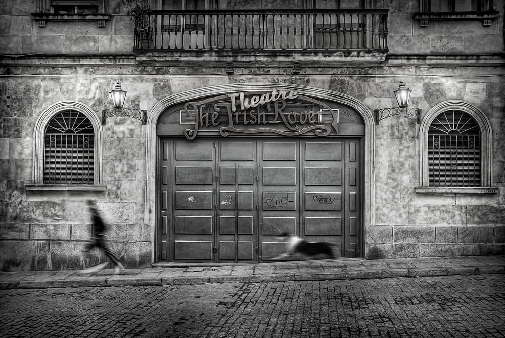 Blurred City Theatre Scene by Jose C. Lobato — canvas wall art