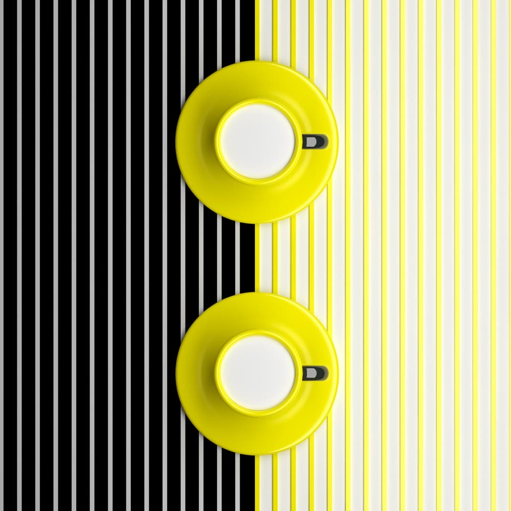 Modern Yellow Coffee Cups by Antonyus Bunjamin (Abe) — canvas wall art