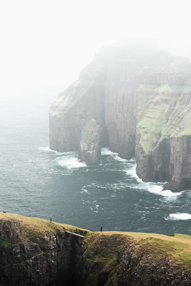 Misty Cliffs Ocean Bridge by Theodor Gerhamn — canvas wall art