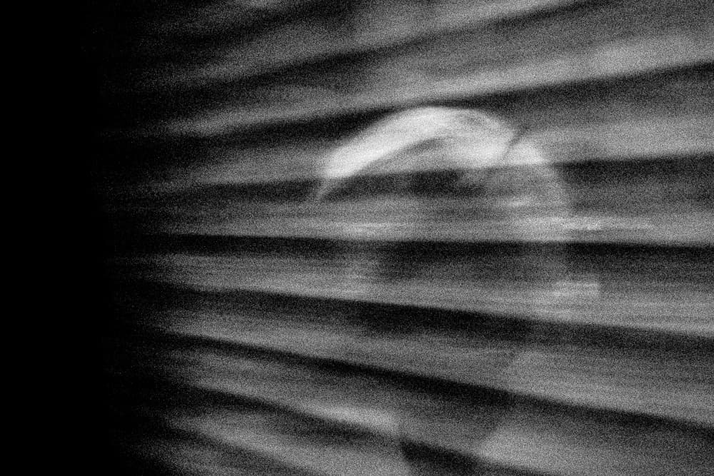 Figure In Striped Light by Andrew Wixson — canvas wall art