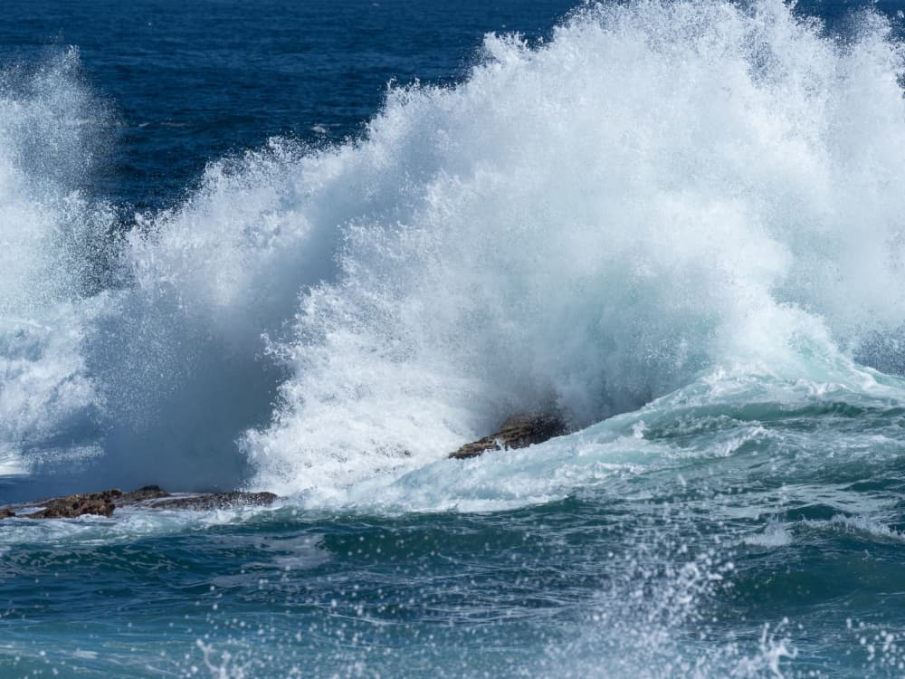Crashing Ocean Wave by Dirk Lombard — canvas wall art