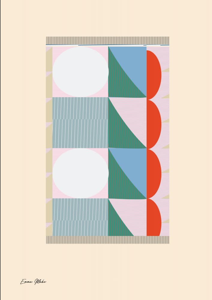 Modern Geometric Pattern by Emma Make — canvas wall art
