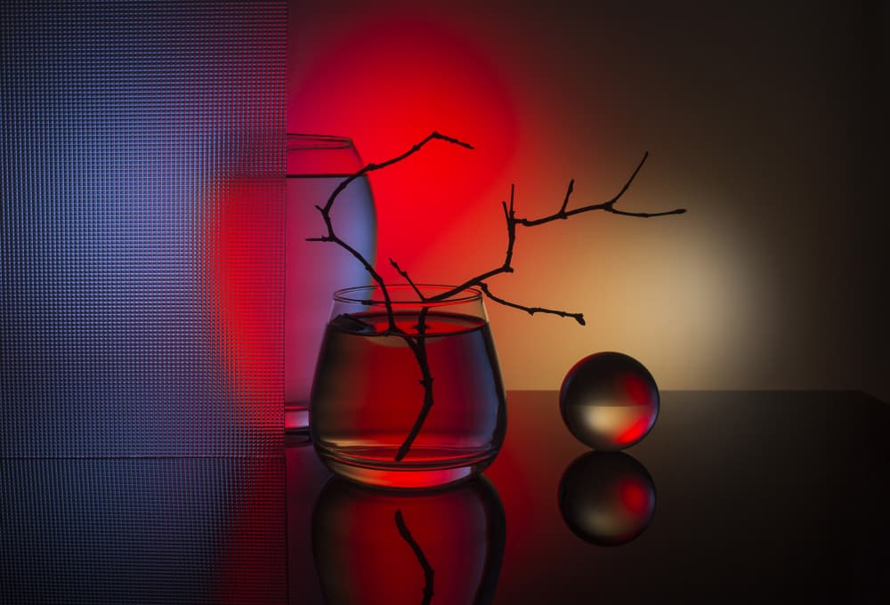 Vibrant Glass Still Life by Evgeniy Popov — canvas wall art