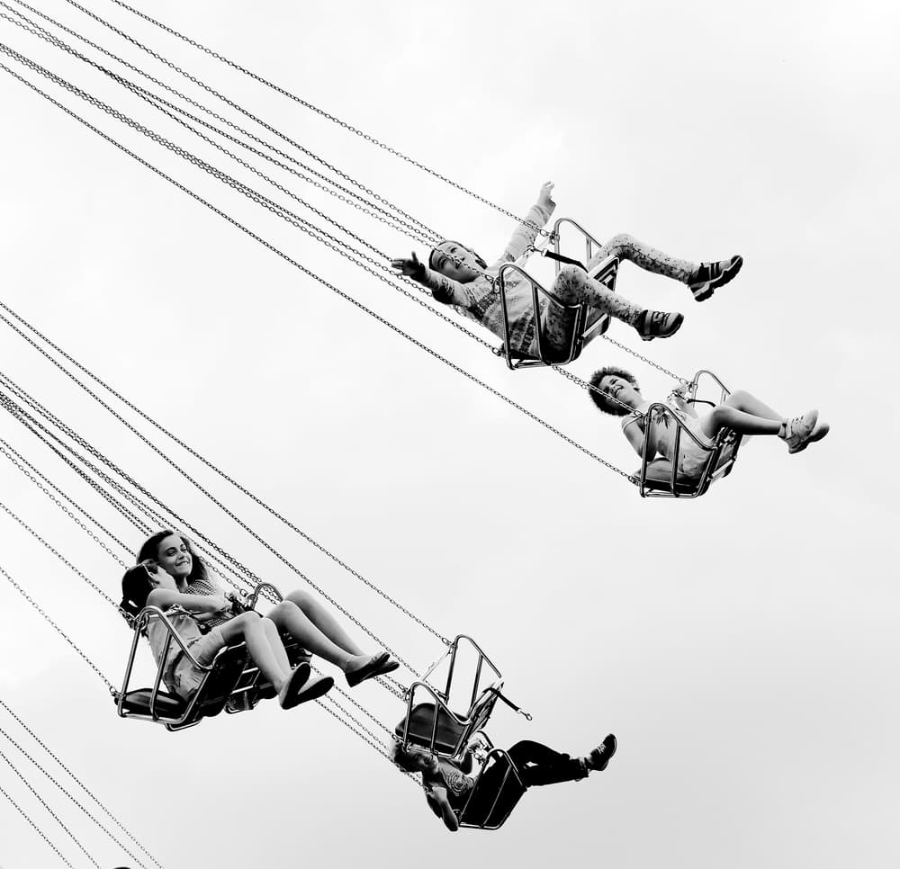 High Flying Swings by Michel Romaggi — canvas wall art