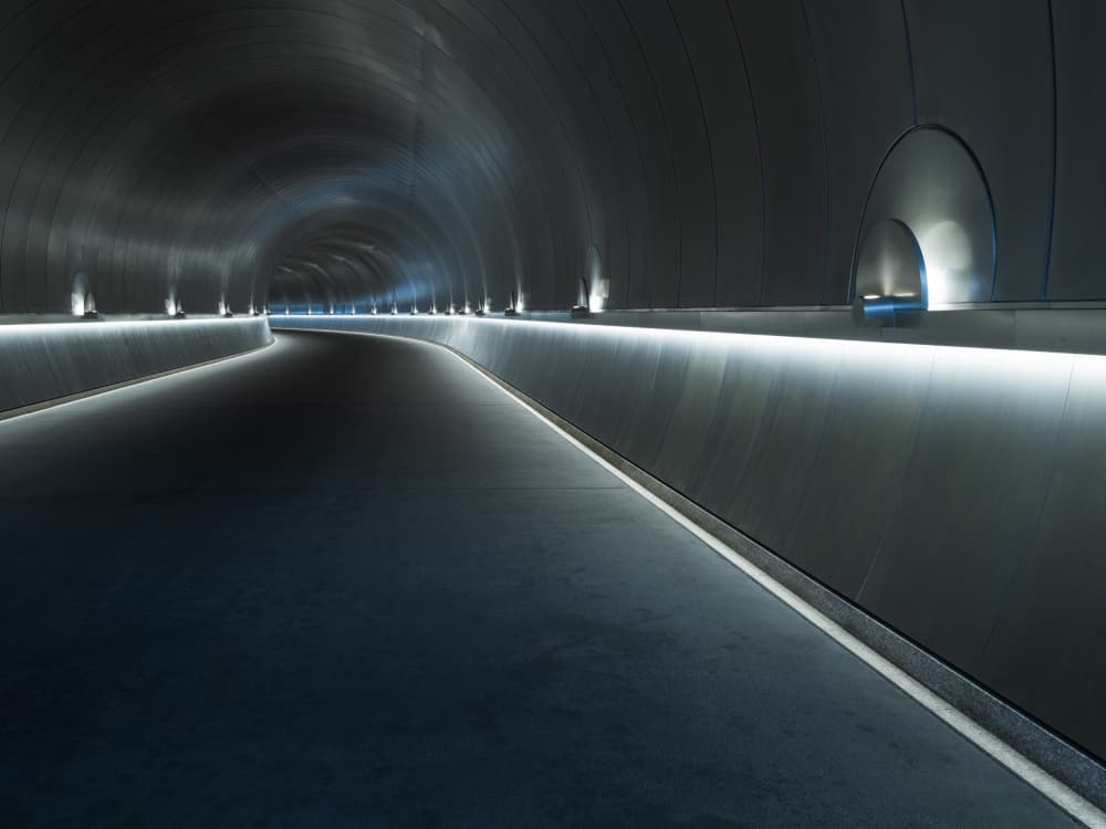 Modern Light Tunnel by Robert Bolton — canvas wall art