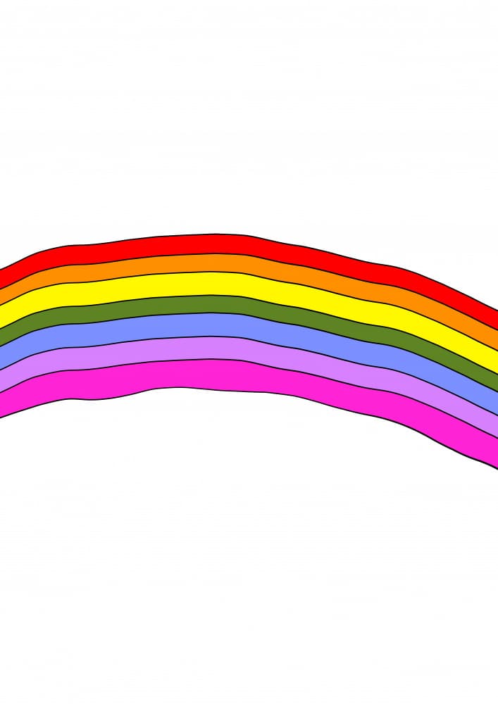 Bright Colorful Rainbow by Nicholas — canvas wall art