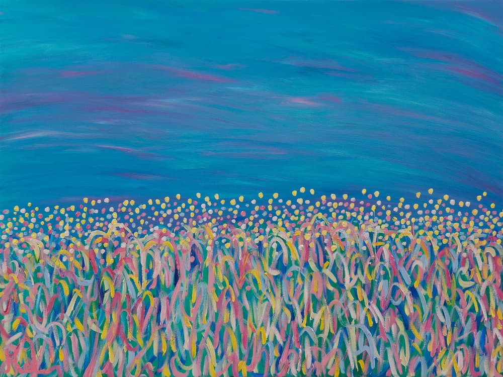 Colorful Abstract Field by Helen Joynson — canvas wall art