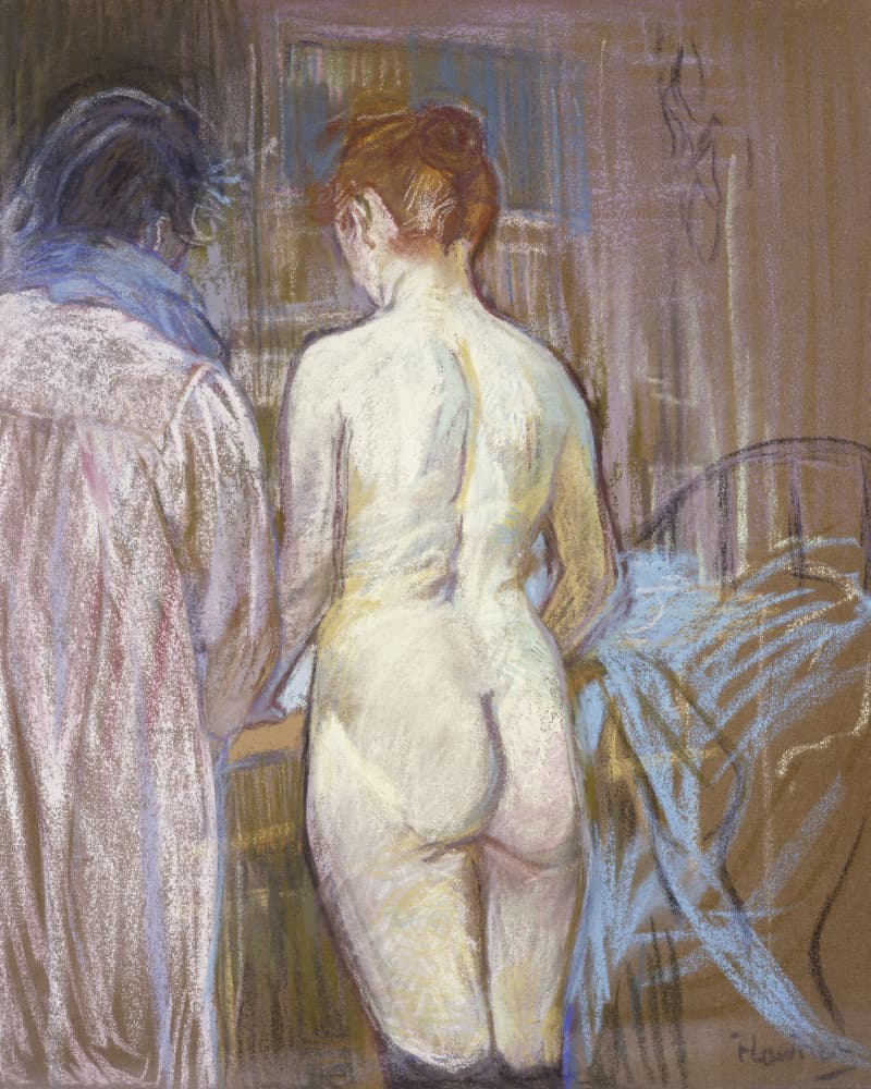 Women(1893–1895) by TOULOUSE LAUTREC — canvas wall art