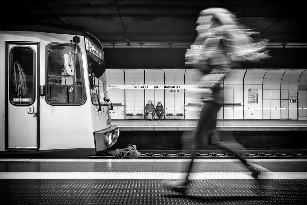 Subway Motion Blur by Thomas Siegel — canvas wall art
