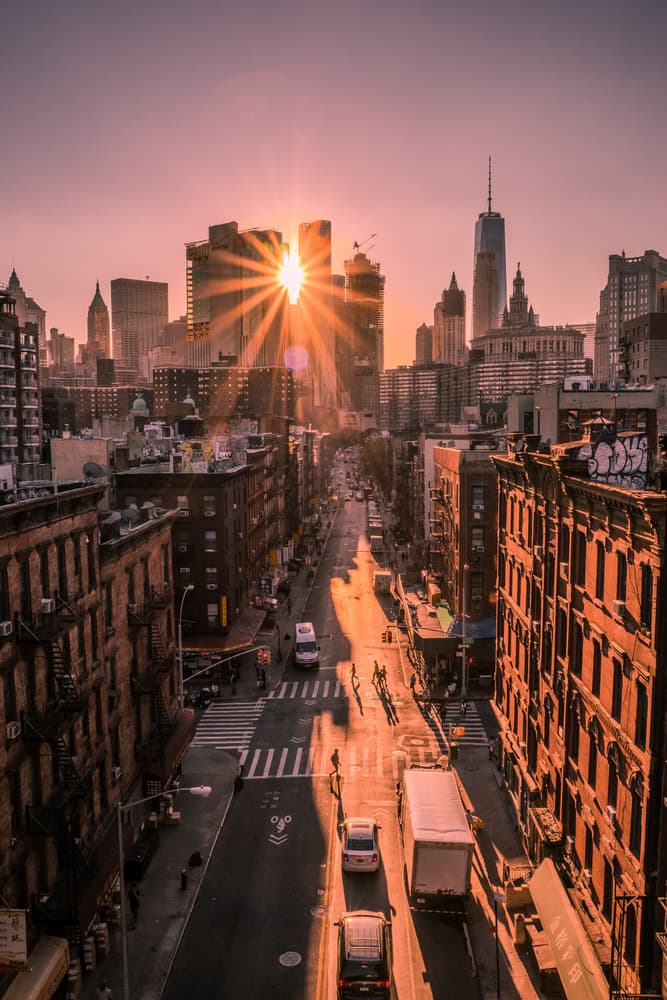 Manhattan Golden Hour by Christopher R. Veizaga — canvas wall art