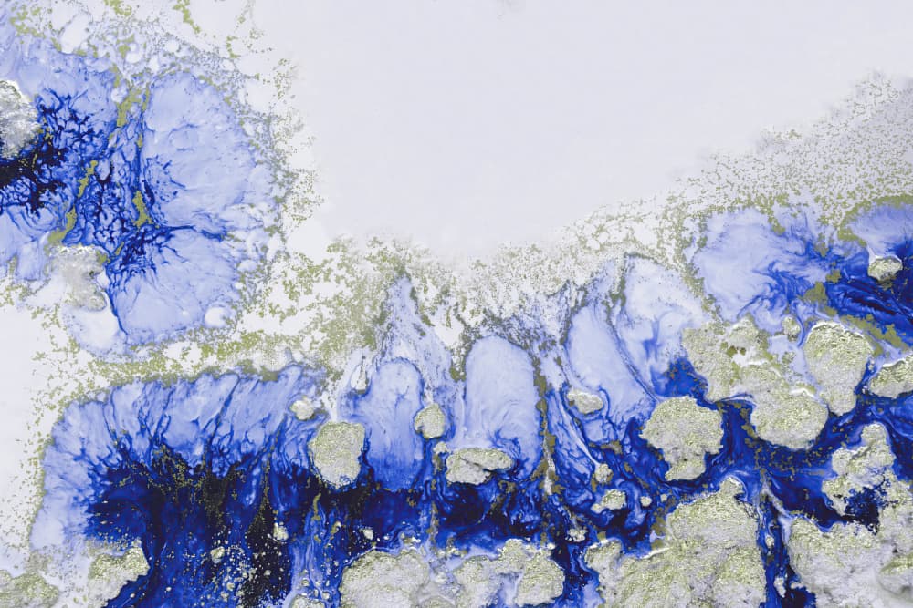Coastal Blue - Treasure Reef by Petra Meikle de Vlas — canvas wall art