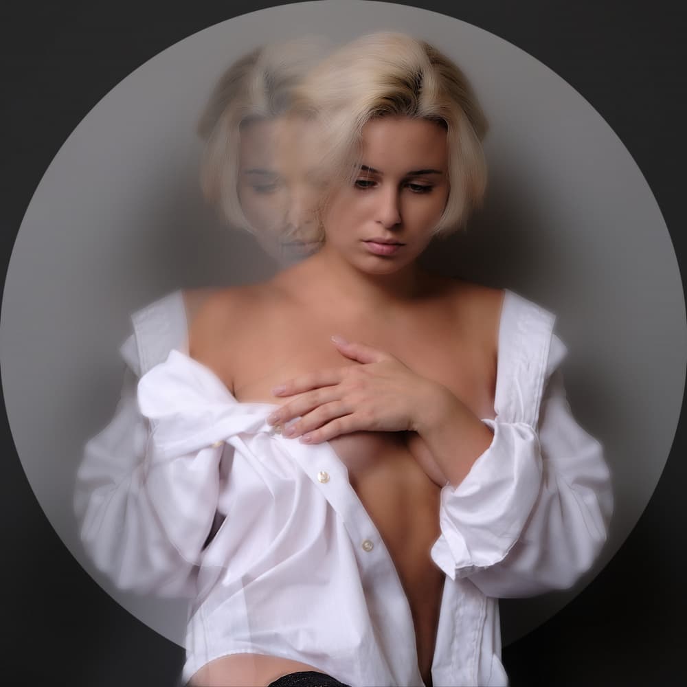 Dreamy Blonde Portrait by Itzik Rabinovitz — canvas wall art