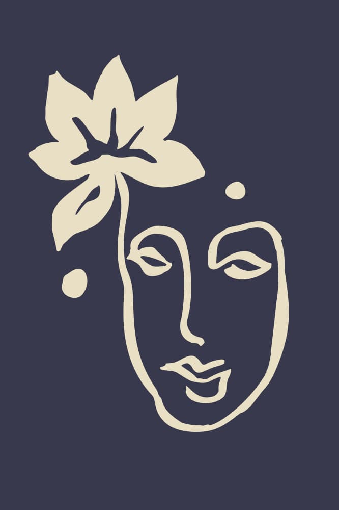 Serene Lotus Face by Anna Rose — canvas wall art
