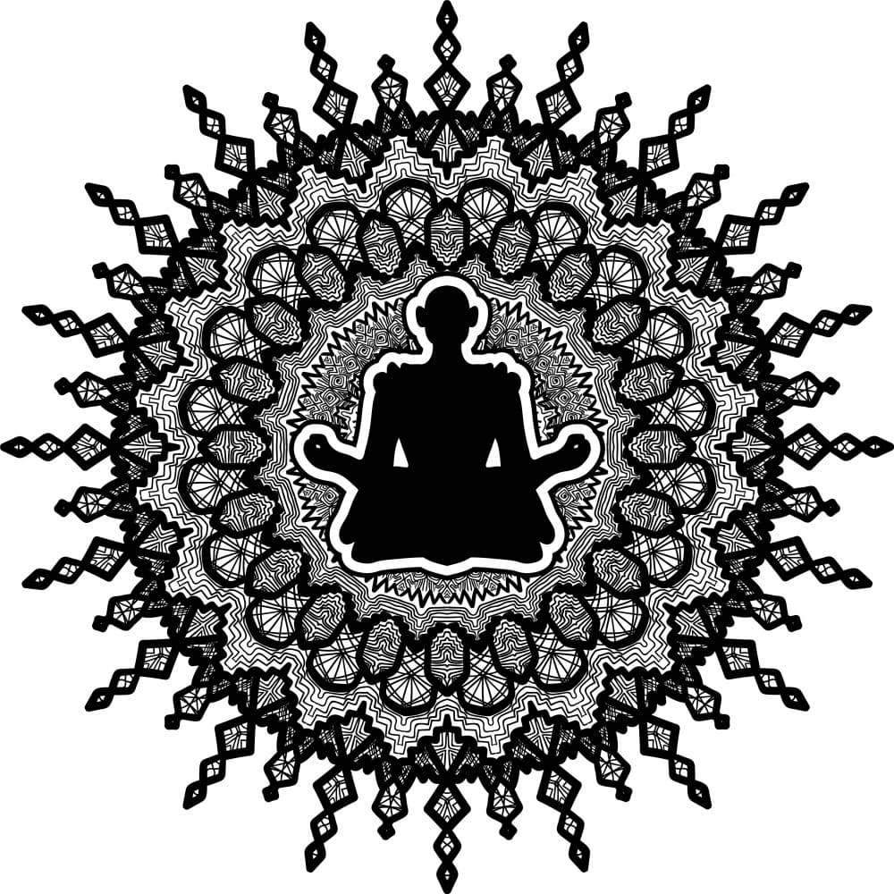 Spiritual Mandala Meditation by Marika Barsrsind — canvas wall art