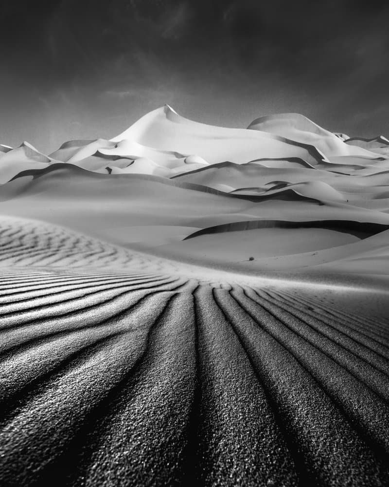 Dramatic Desert Dunes by Anas AlSubhi — canvas wall art