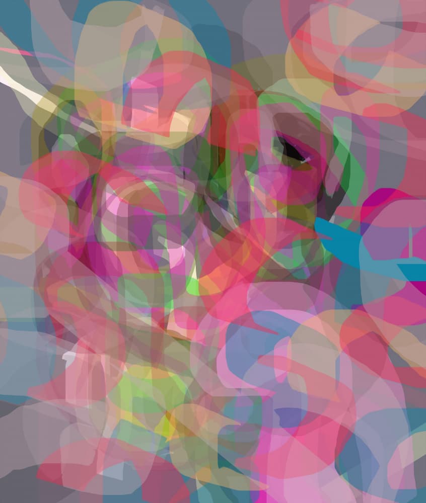 Translucent Color Flow by Pelin Atilla — canvas wall art