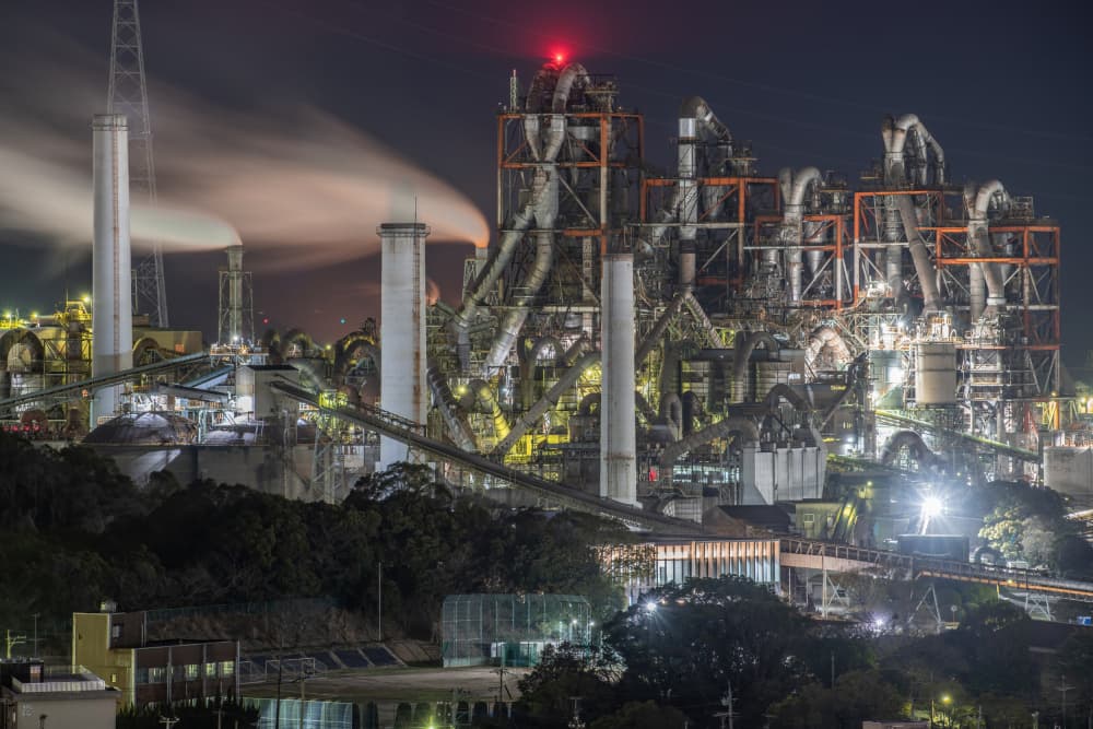 Industrial Night Glow by Kobayashi Tetsurou — canvas wall art